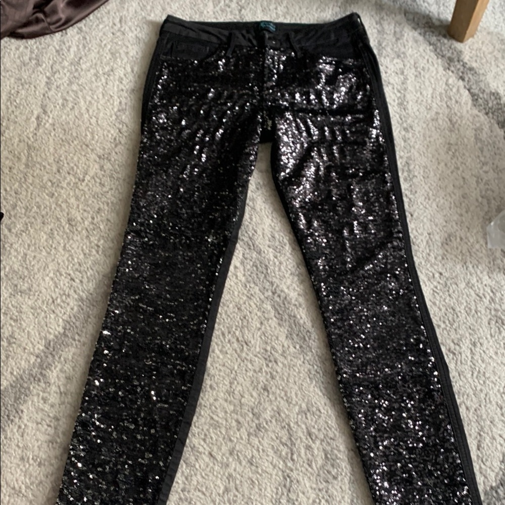 Black Sequin Women's Jeans